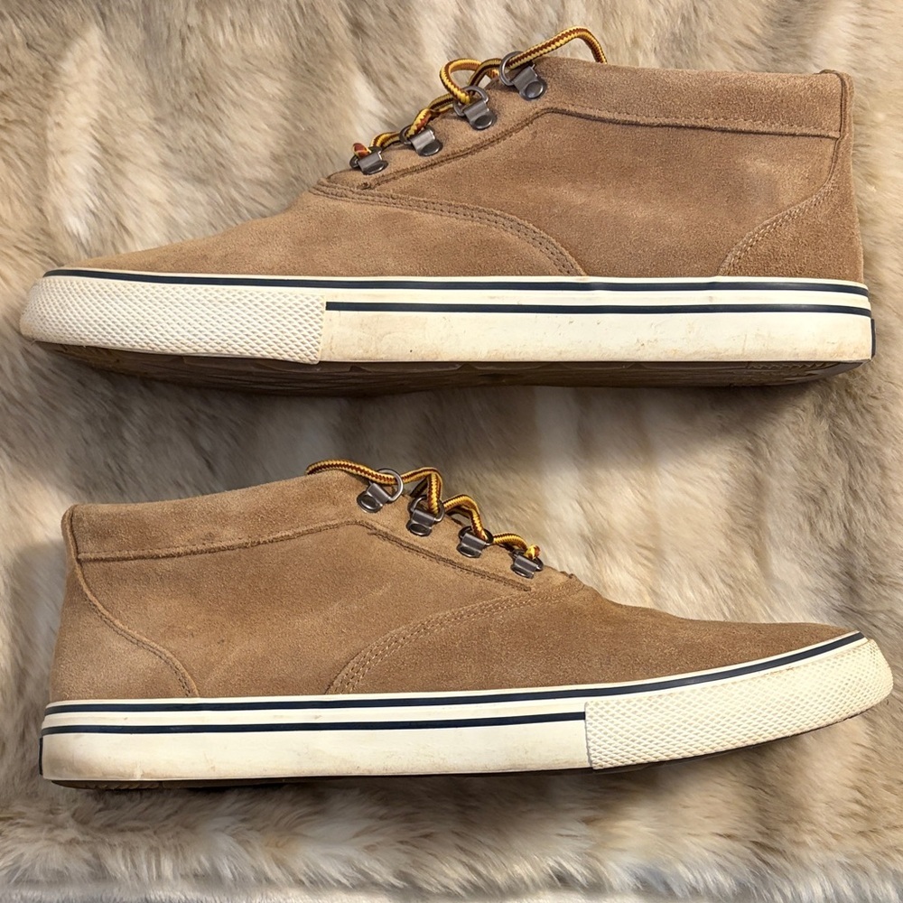 Sperry Top-Sider Striper II Storm Waterproof Chukka Boots Tan Suede